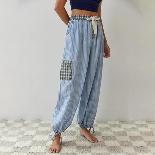 Charlotte | Pyjamas Komfortabel Chic Med Striper Og Ruter