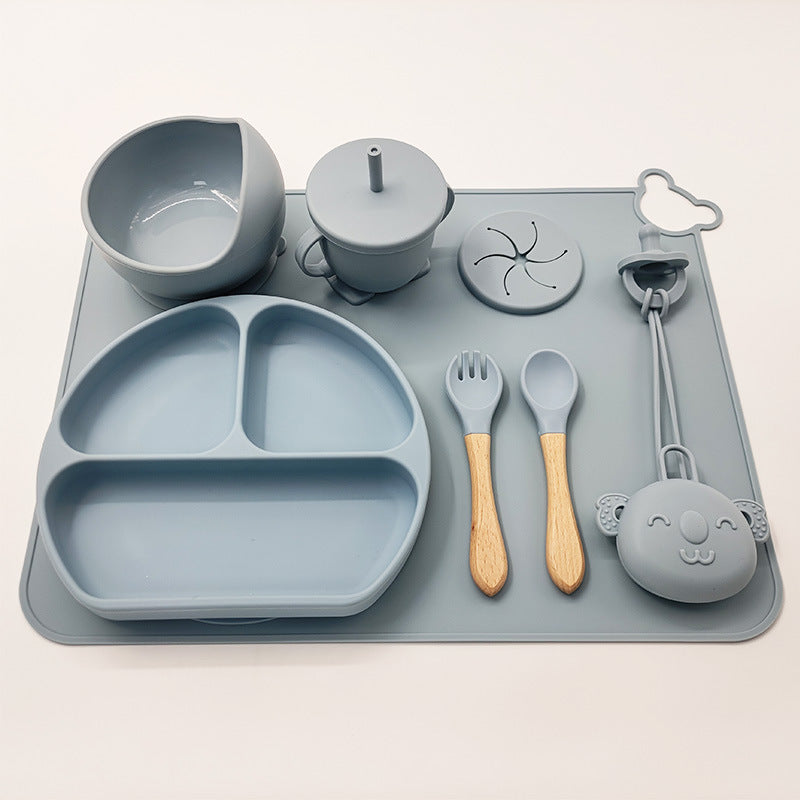 Babygeschirr-Set aus Silikon - Weich, praktisch und hygienisch