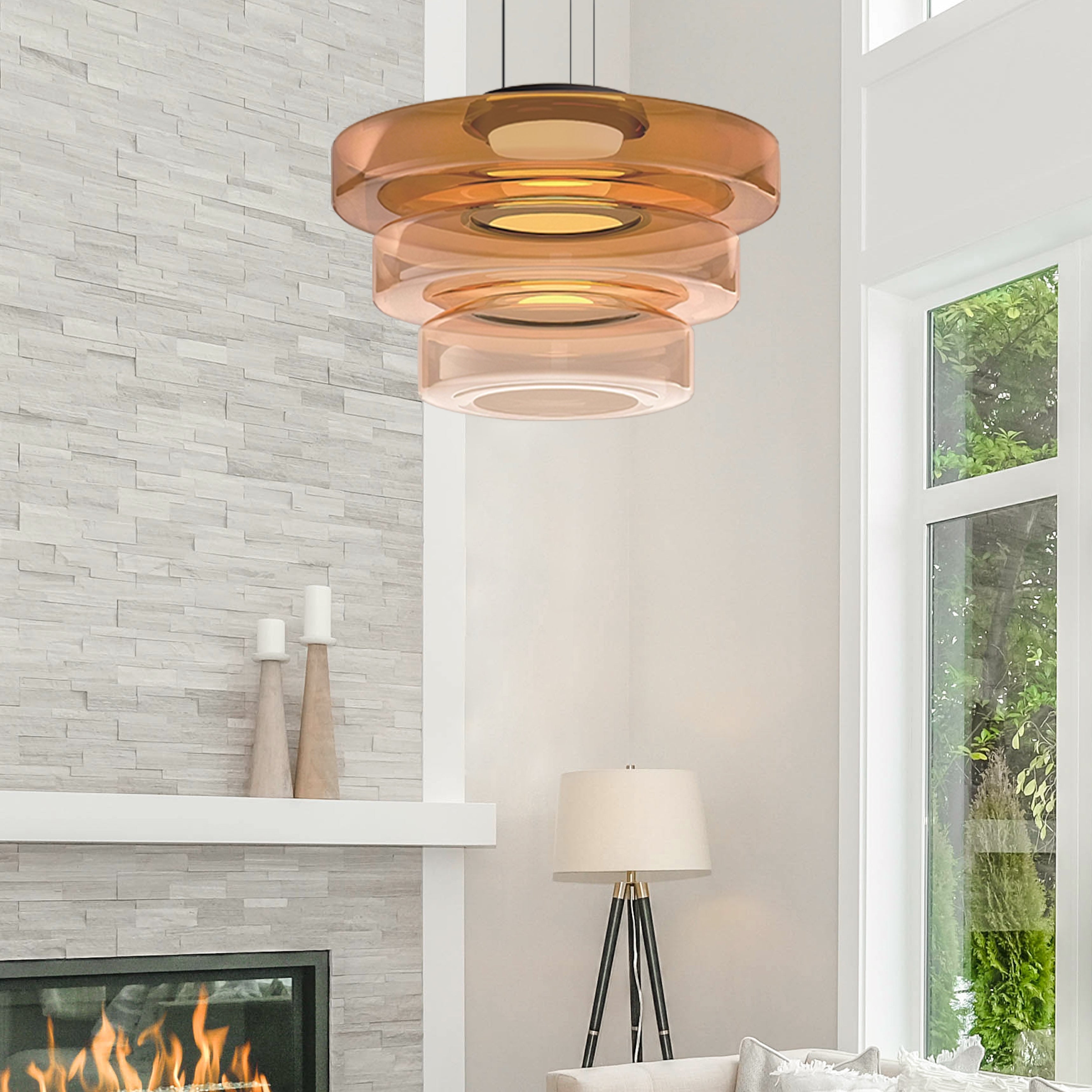 Lampada a sospensione in vetro in stile Bauhaus - Eleganza e modernità