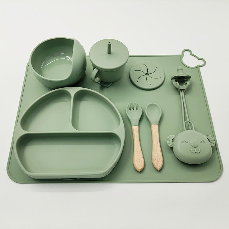 Babygeschirr-Set aus Silikon - Weich, praktisch und hygienisch