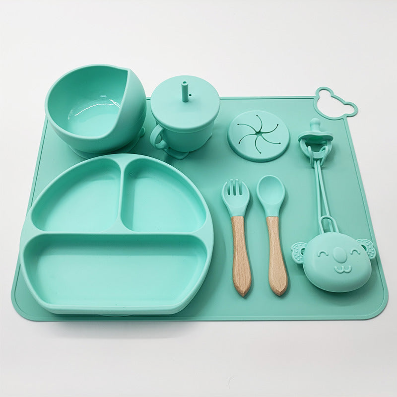 Babygeschirr-Set aus Silikon - Weich, praktisch und hygienisch