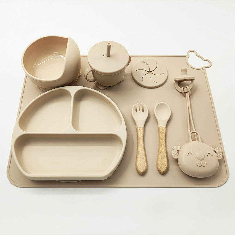 Babygeschirr-Set aus Silikon - Weich, praktisch und hygienisch