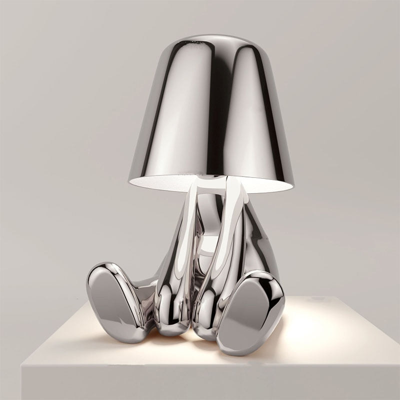 Modern Bordslampa – Minimalistisk Elegans och Mjuk Ljus