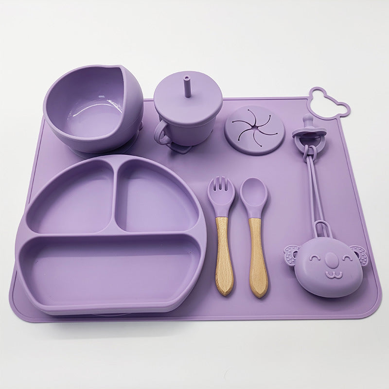 Babygeschirr-Set aus Silikon - Weich, praktisch und hygienisch