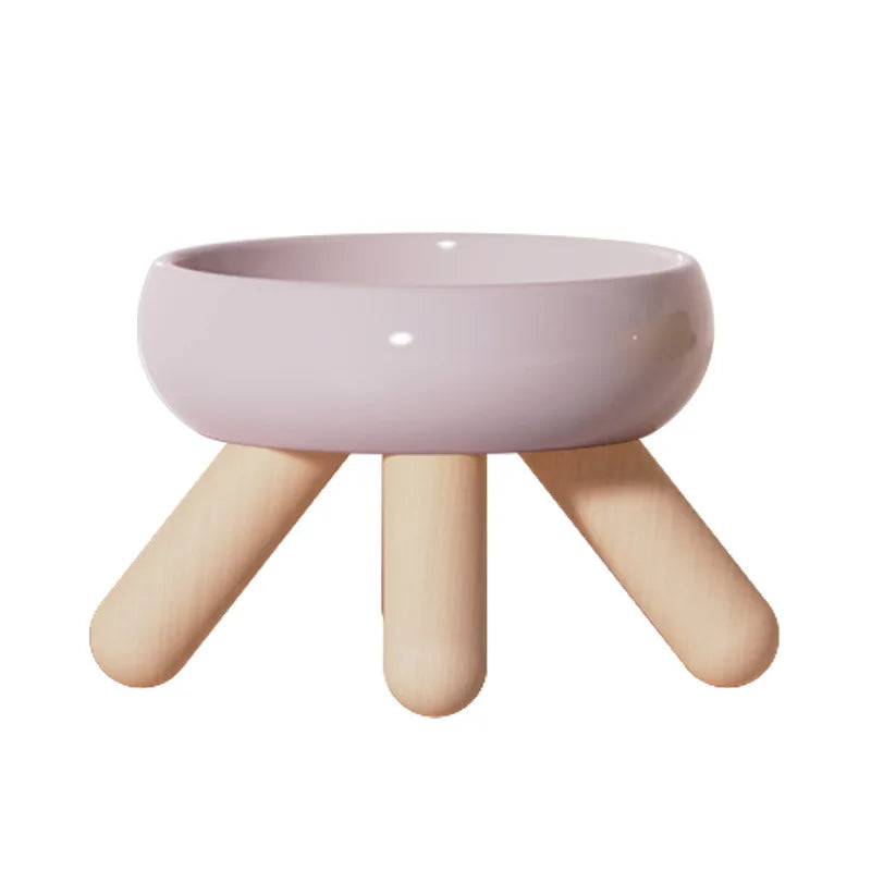 Design Raised Cat Bowl - Comfort & Natural Elegance