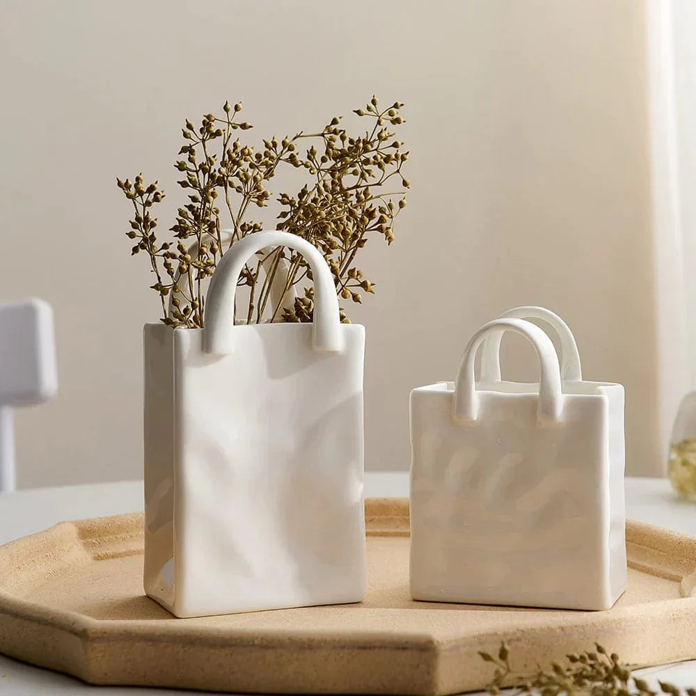 Deko Vase Handtasche – Chic und originell