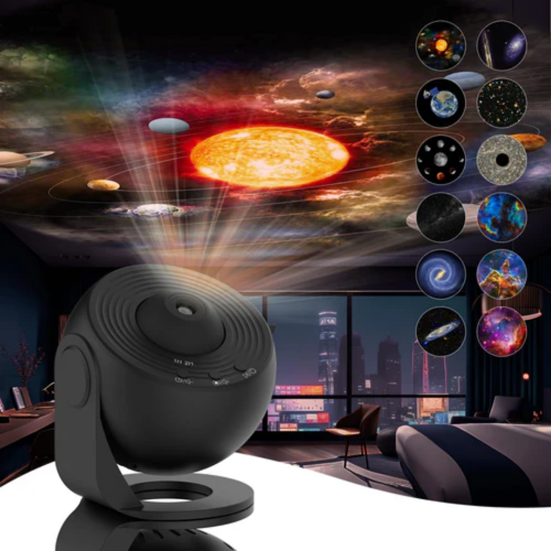Draaiende Projector Lamp – 360° Van Sterren Dromen Thuis