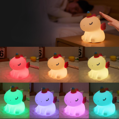 Luce Notturna Unicorno – Luce Rilassante e Sogni Incantati