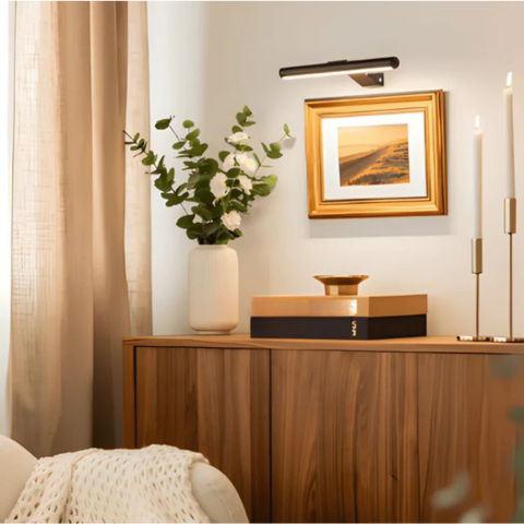 Lampada da parete a LED ricaricabile senza fili USB - Rotazione completa e comoda ricarica