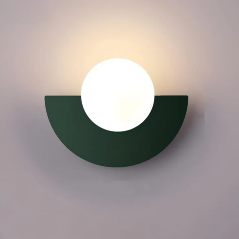 Aplica de Perete Modernă – Formă Semicirculară și Iluminare Blândă