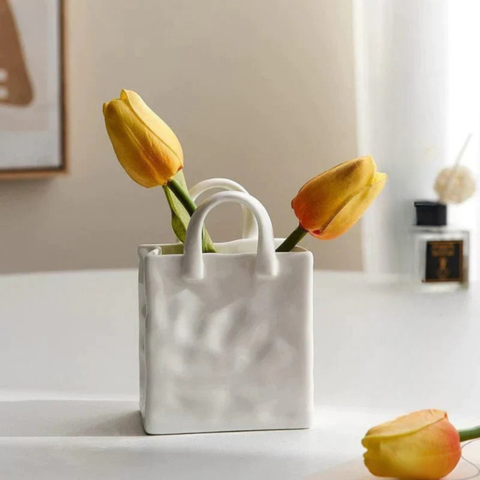 Deko Vase Handtasche – Chic und originell
