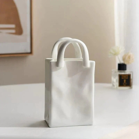 Deko Vase Handtasche – Chic und originell
