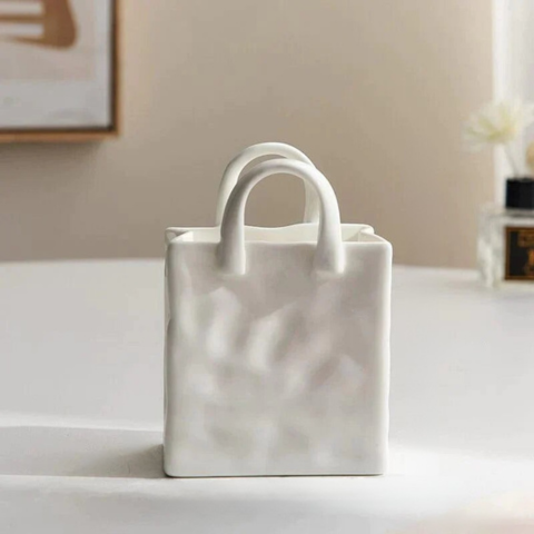 Deko Vase Handtasche – Chic und originell