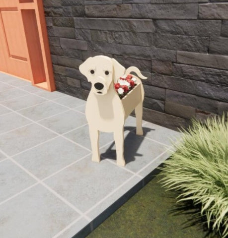 Vaso de Flores Original — Forma de Cão