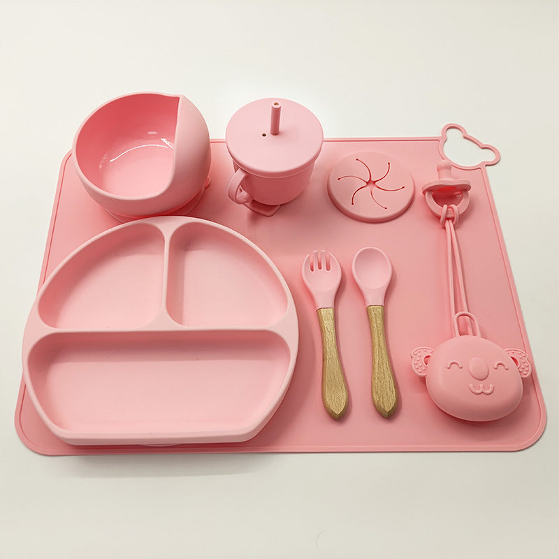 Babygeschirr-Set aus Silikon - Weich, praktisch und hygienisch