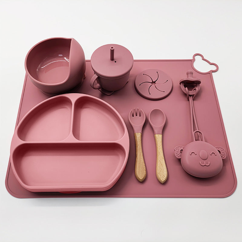 Babygeschirr-Set aus Silikon - Weich, praktisch und hygienisch