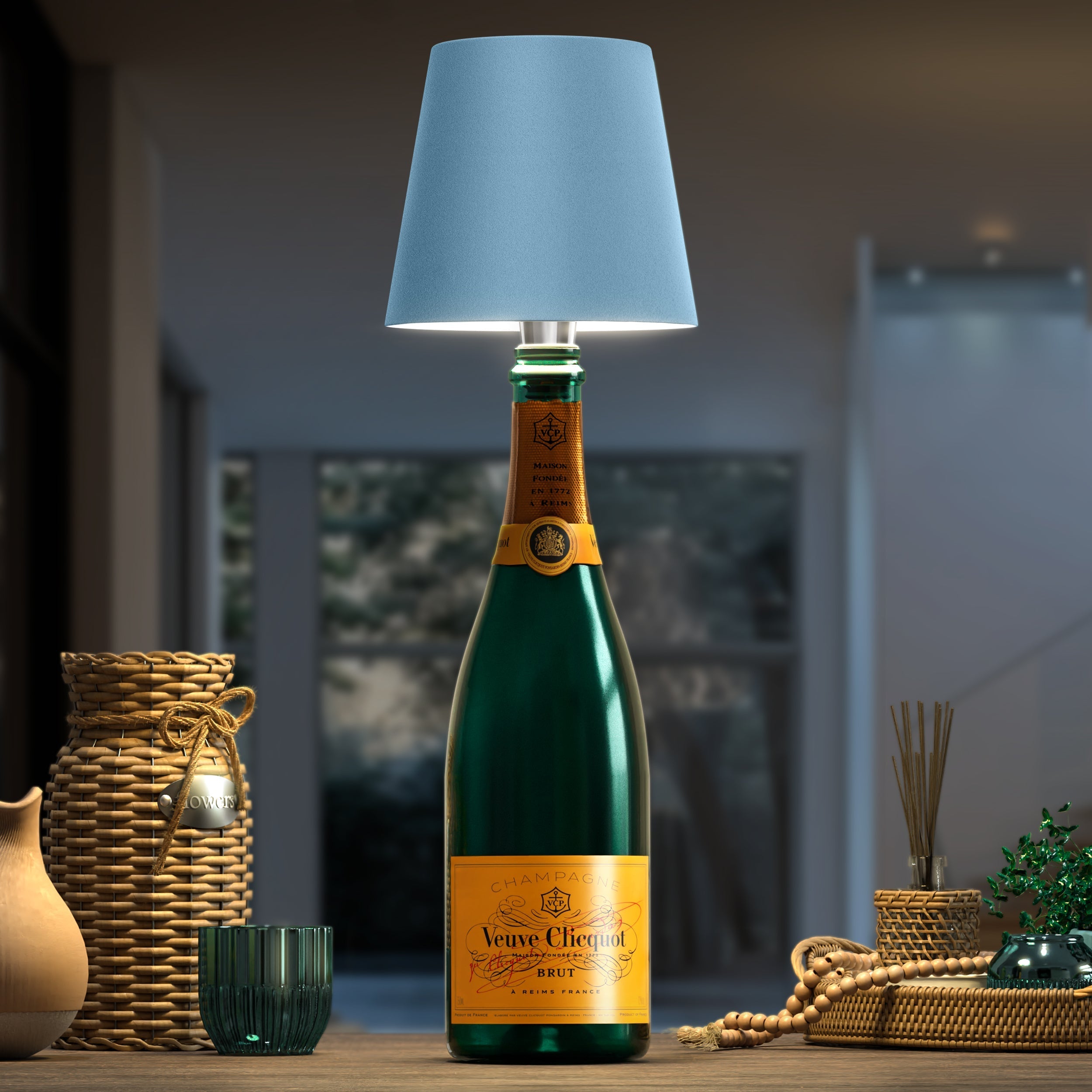 Genopladelig LED-lampe – Forvandl dine flasker til belysning