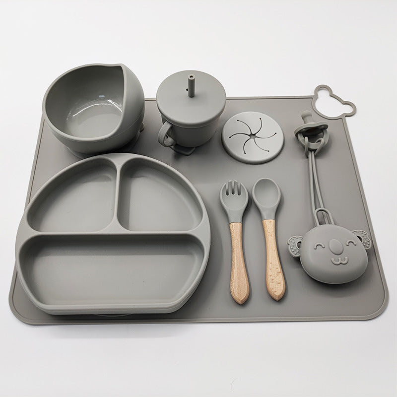 Babygeschirr-Set aus Silikon - Weich, praktisch und hygienisch