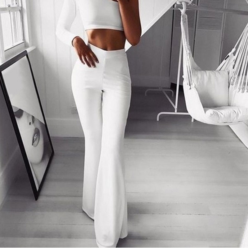Lydie | Elegant Housut – Korkea Vyötärö ja Minimalistinen Tyyli