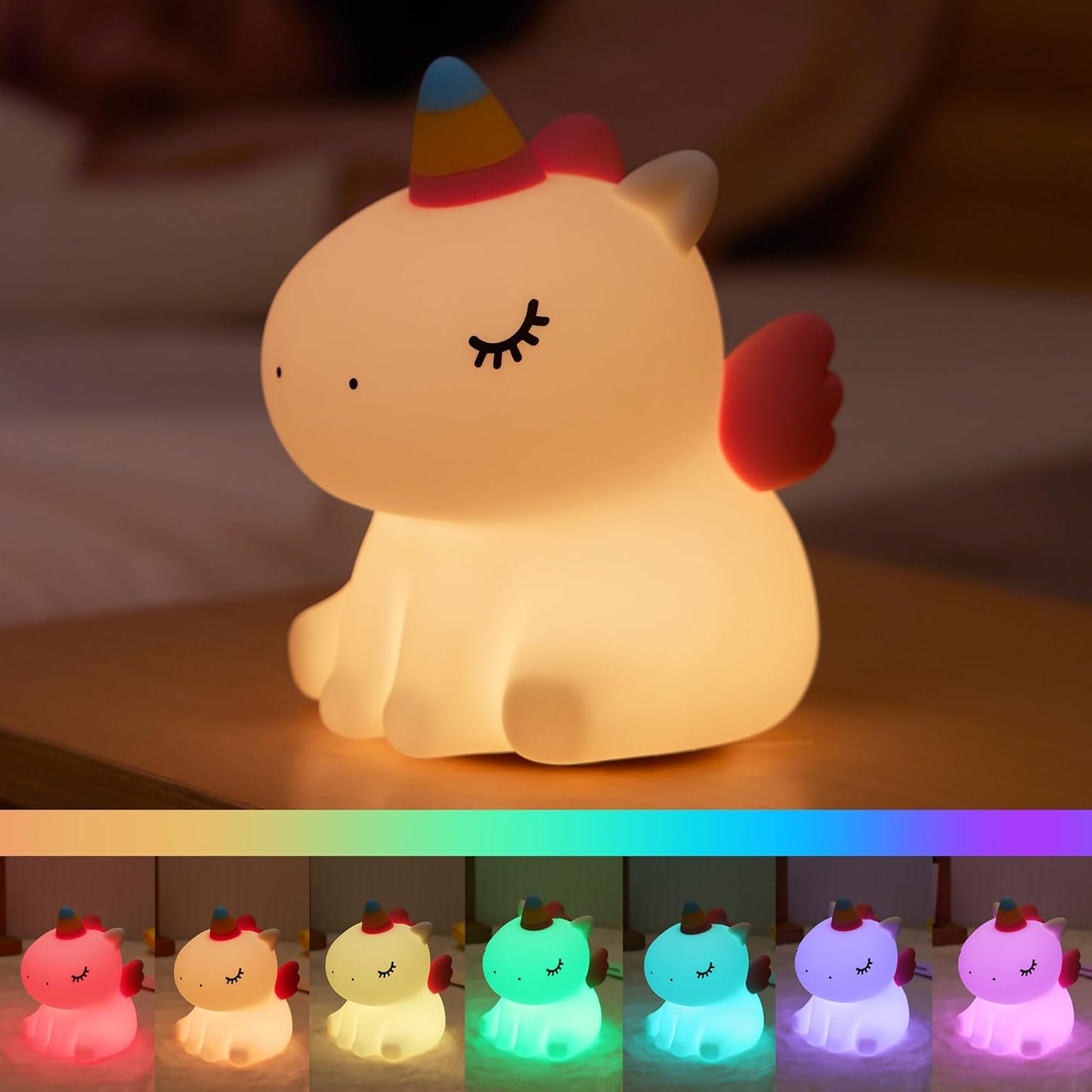 Luce Notturna Unicorno – Luce Rilassante e Sogni Incantati