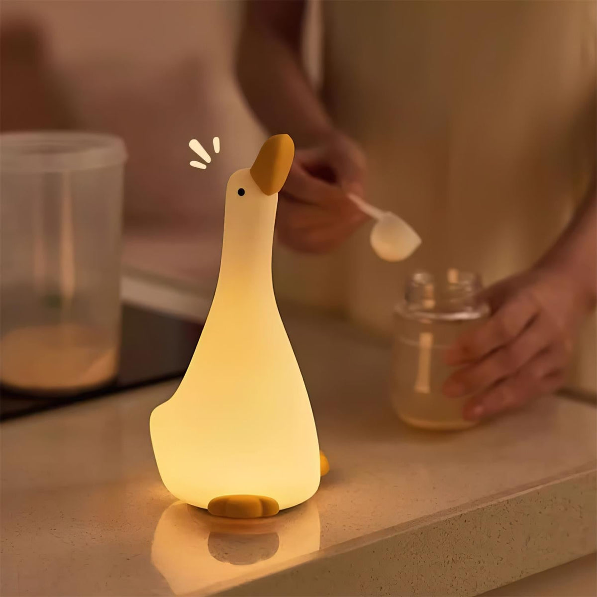 Enchanted Goose Nightlight - taktilt lys og beroligende design