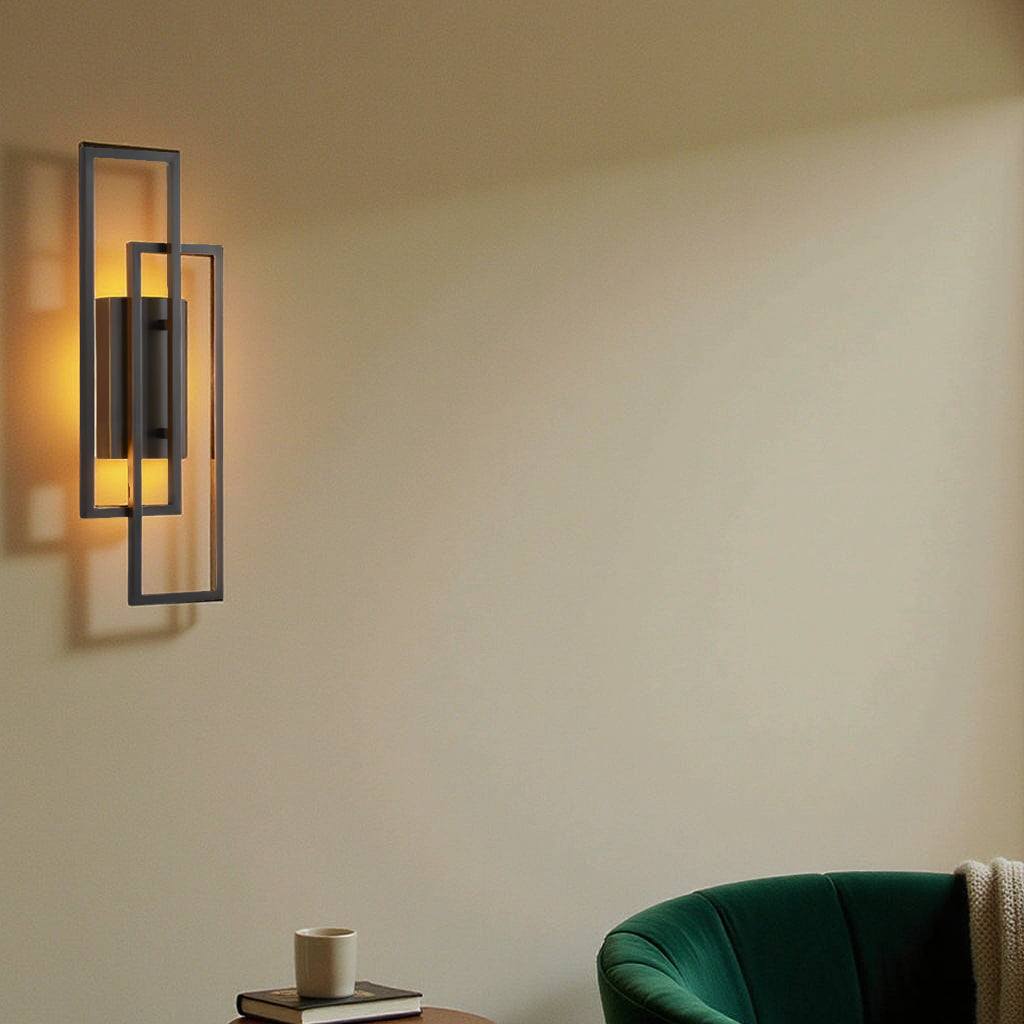 Aplique de Pared Rectangular Geométrico – Elegancia y Modernidad 