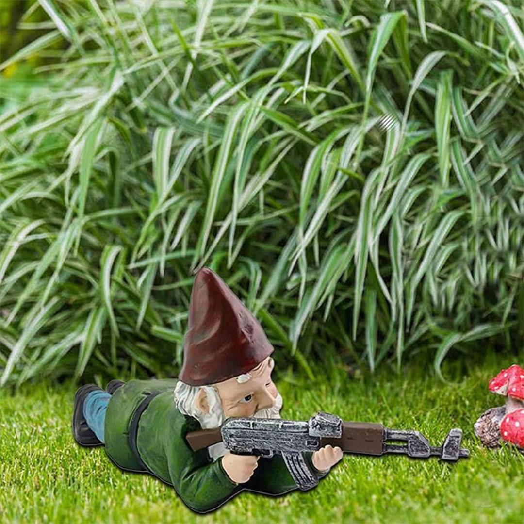 Military Garden Gnome – Touch of Humor and External Defense 