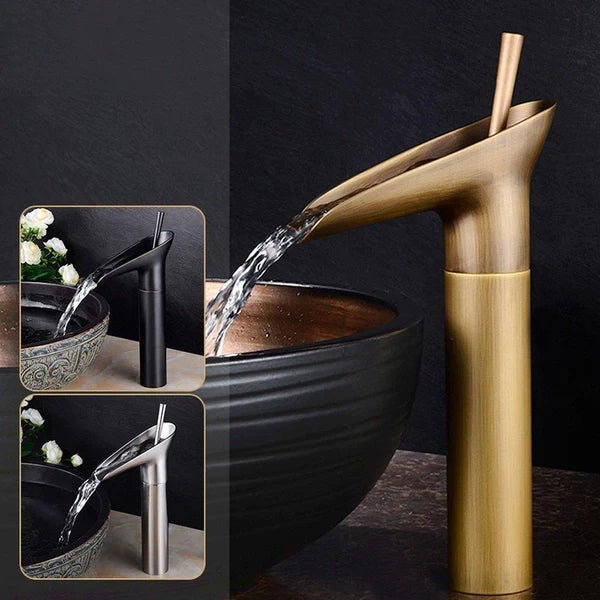 Torneira Cascata Casa de Banho – Estilo Antigo e Elegante 