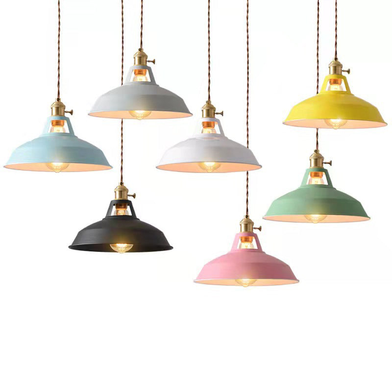 Vintage priemyselné závesné svietidlo - Éclairage Décoratif