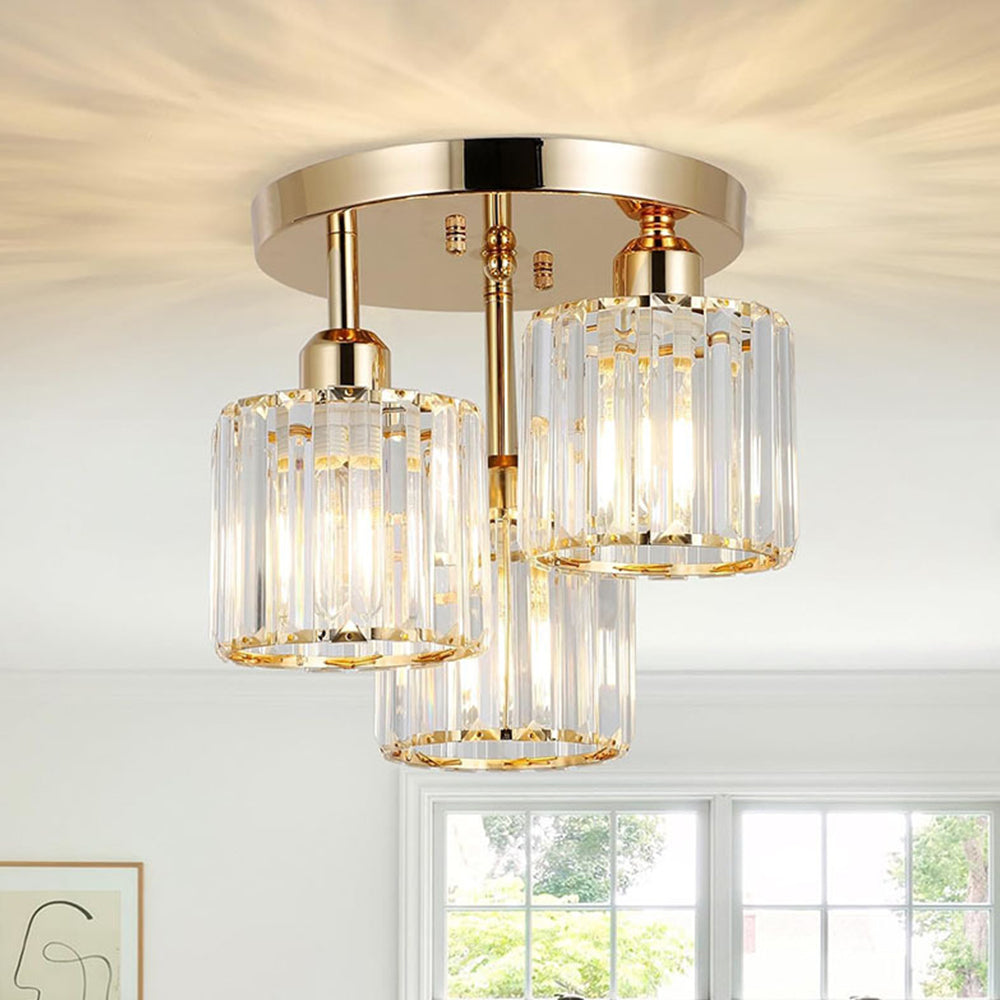 Semi-inbouw plafondlamp – Moderne elegantie en verfijnde glans 