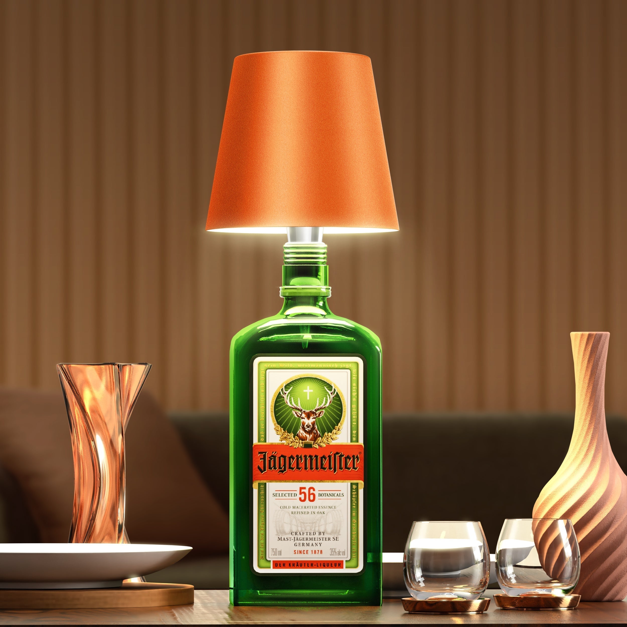 Genopladelig LED-lampe – Forvandl dine flasker til belysning 