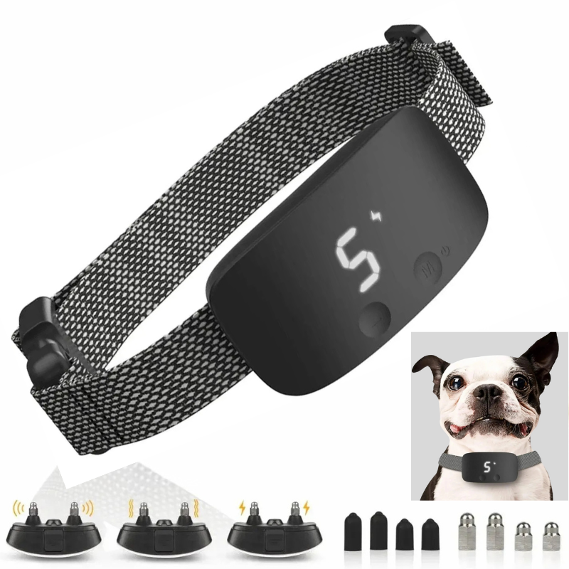 Anti-Bell-Halsband für Hunde – Wiederaufladbar und wasserdicht 