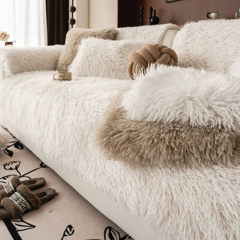 Soft Plush Sofa Cover - confort absolut și stil elegant