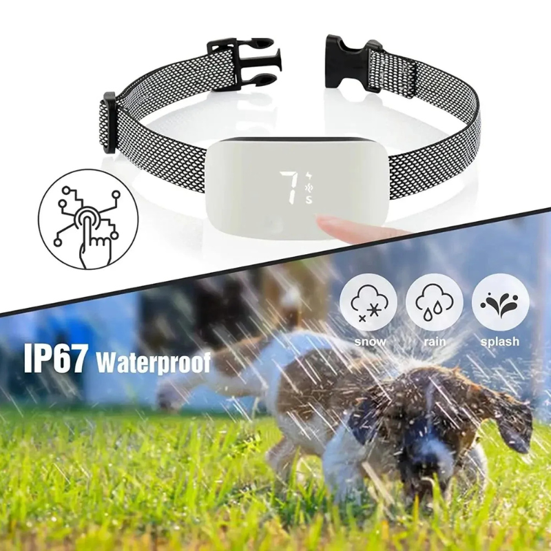 Anti-Bell-Halsband für Hunde – Wiederaufladbar und wasserdicht 