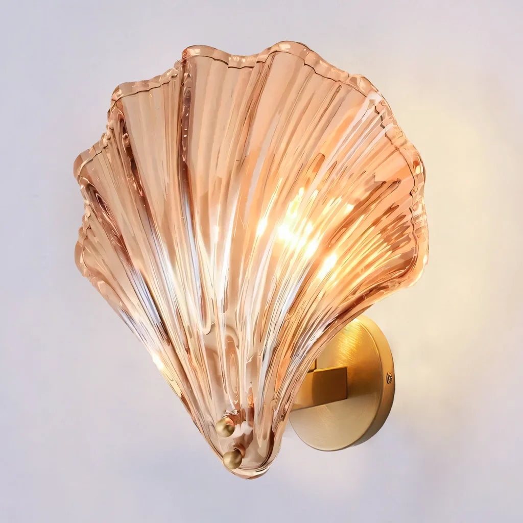 Aplique de Pared Concha – Iluminación Elegante y Marinera 
