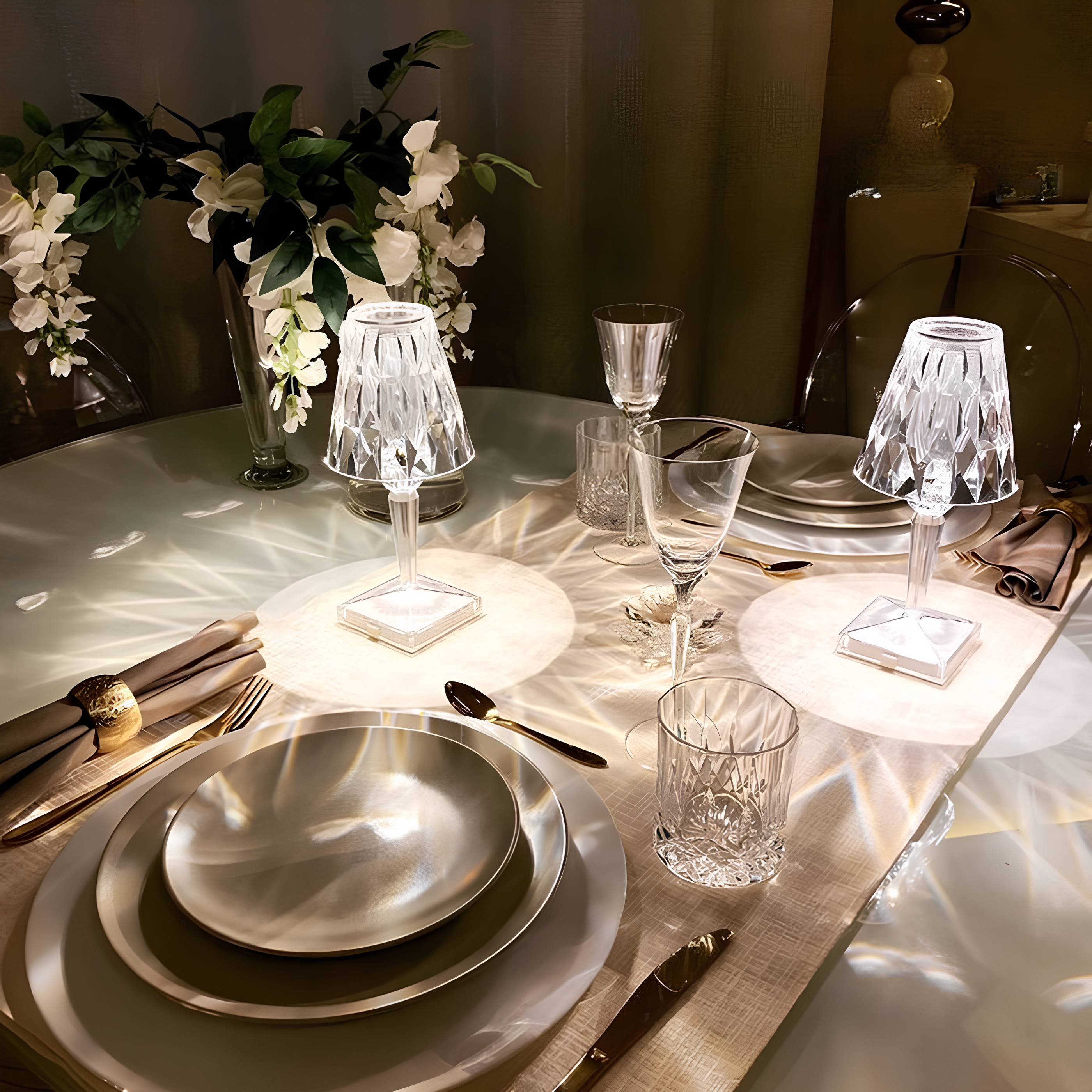 Lampa stołowa kryształowa – nowoczesna elegancja i ciepła atmosfera 