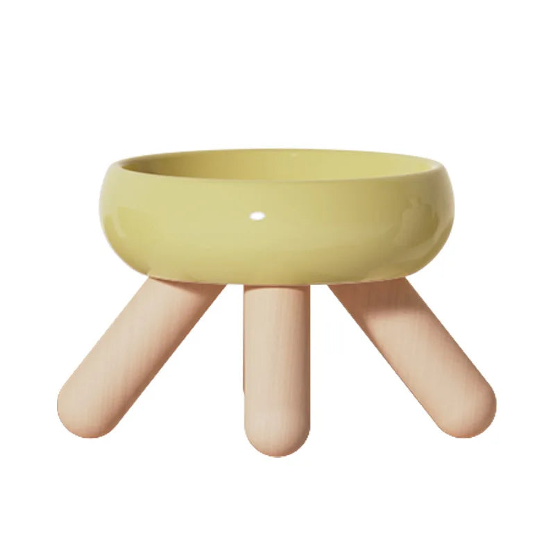 Design Raised Cat Bowl - Comfort & Natural Elegance