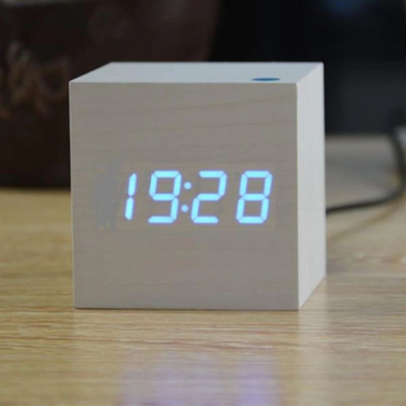 Digitális Óra Kocka – Minimalista Dizájn És LED Kijelző 