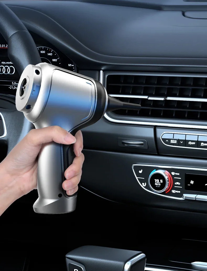 Draagbare Auto Stofzuiger – Effectieve en Draadloze Reiniging 