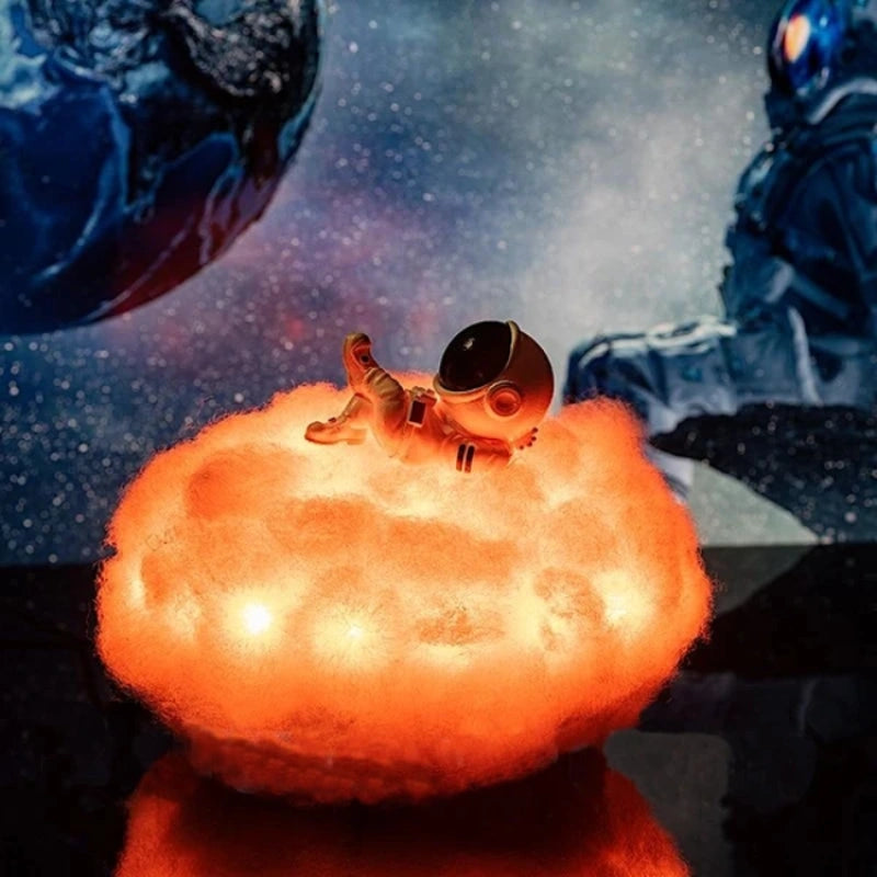 Dekoratívna lampa Oblak Astronaut – Svetelný a Magický Únik 