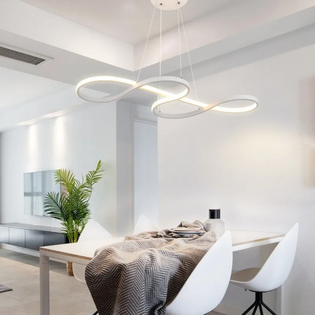 Modern LED függőlámpa gyűrűkben – Elegáns és futurisztikus design 