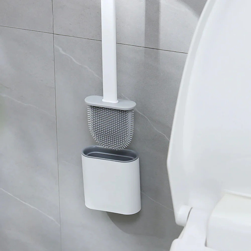 Spazzola per WC in silicone flessibile – Design durevole e antibatterico 