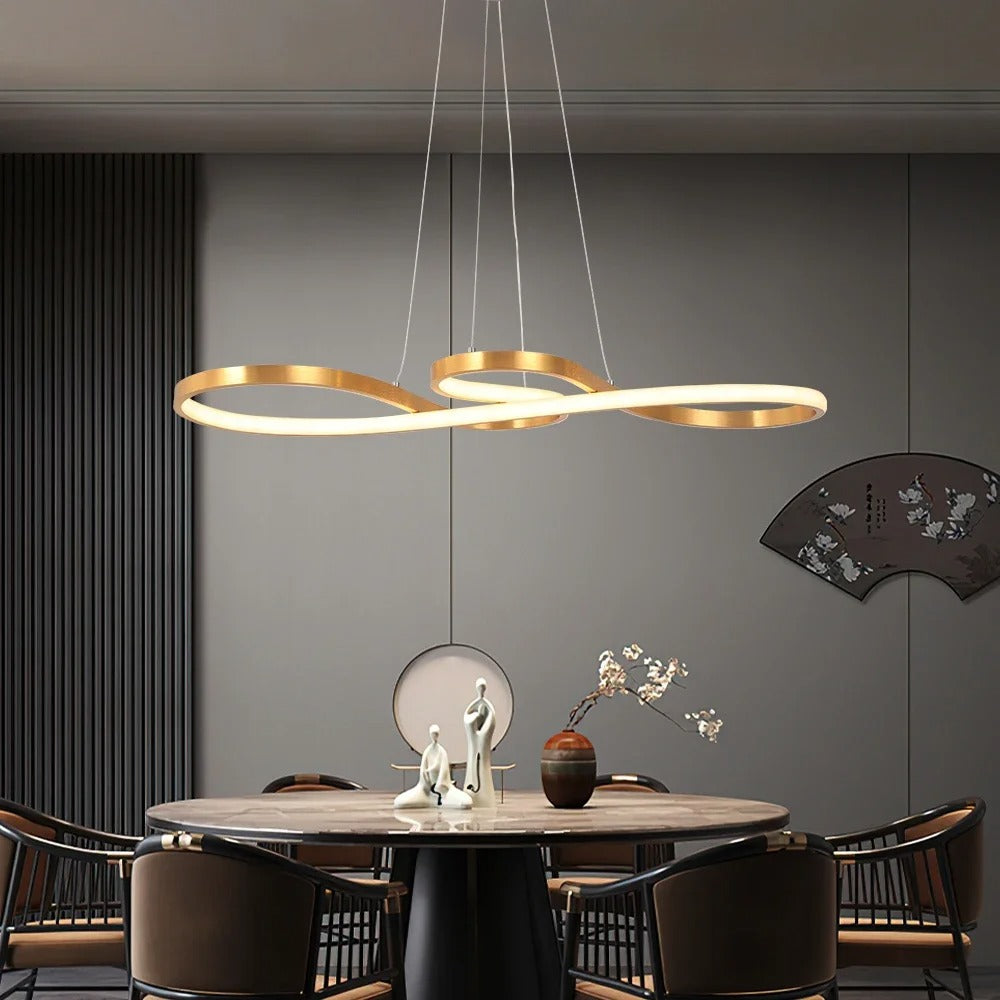 Modern LED Suspension with Rings – Elegant and Futuristic Design 