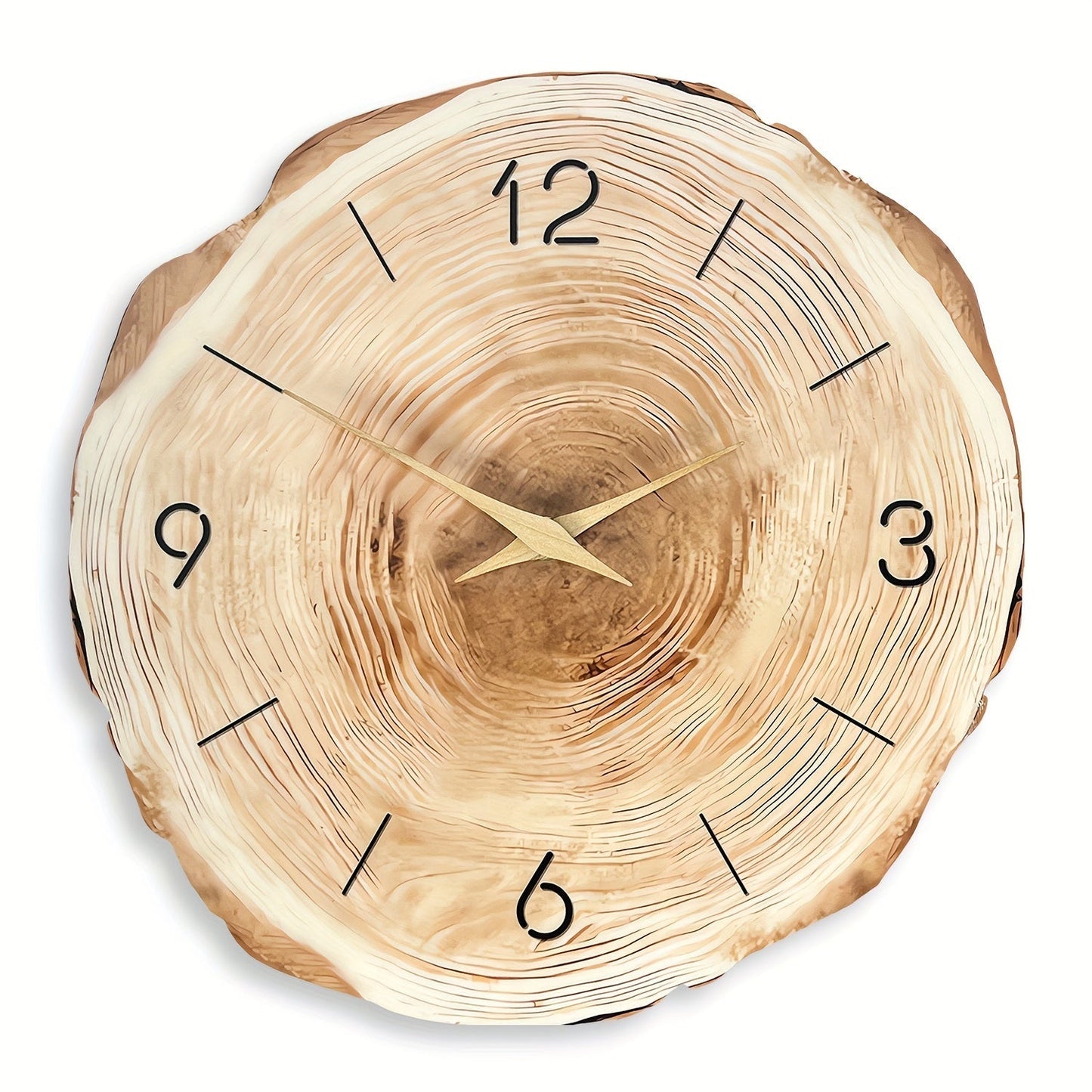 Ceas de perete silențios – Textură realistă și design elegant 