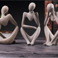 Abstrakt Skulptur Tenkeren – Kontemplativ Eleganse Og Moderne Design 