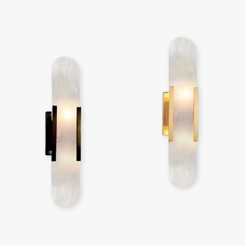 Aplique de pared LED negra y dorada – Elegancia moderna y diseño chic 