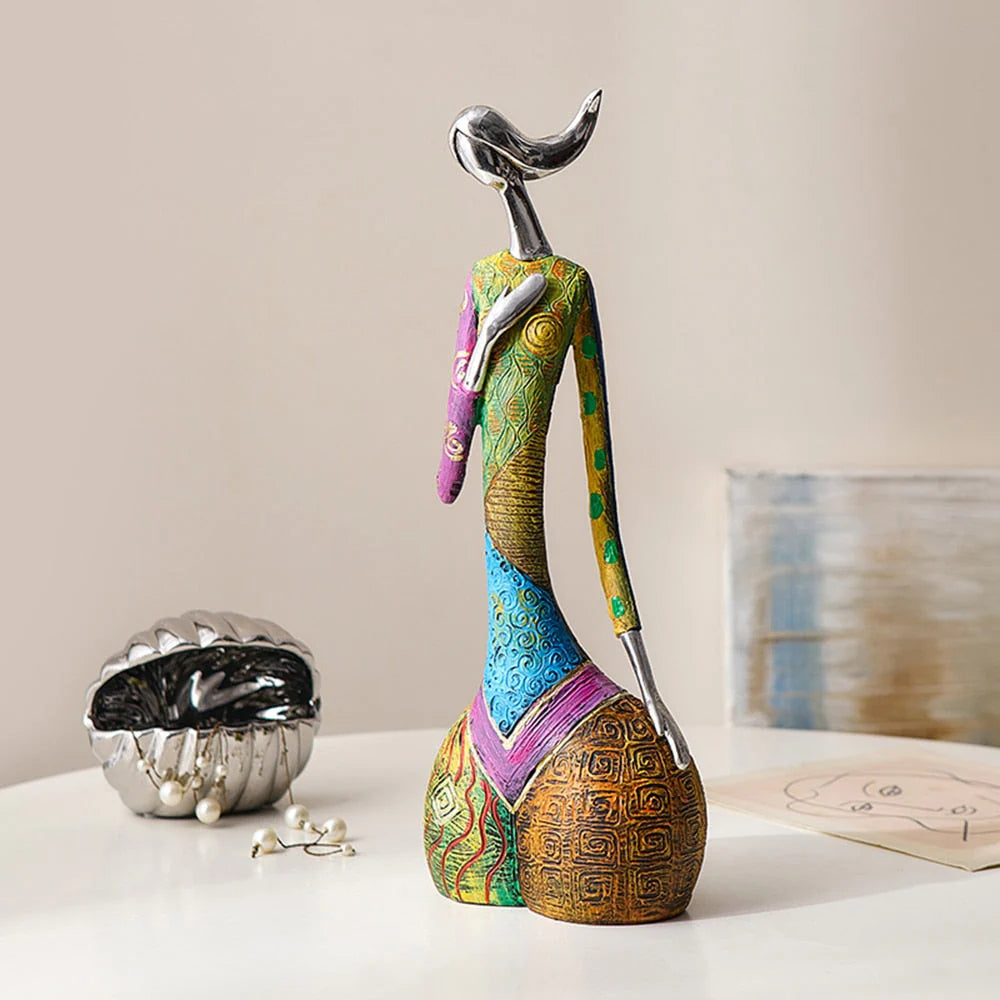 Abstracte Sculptuur Vrouw – Elegantie En Moderniteit 