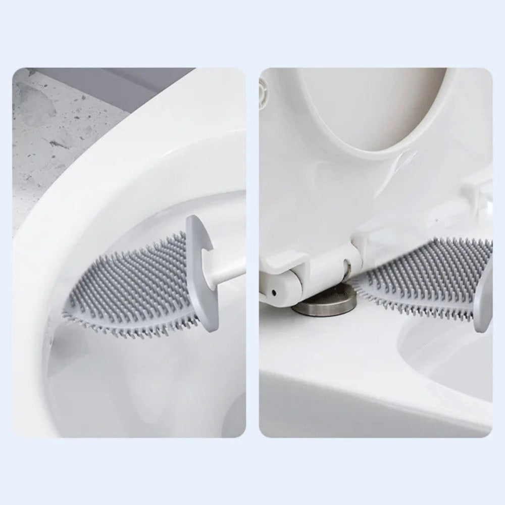 Spazzola per WC in silicone flessibile – Design durevole e antibatterico 