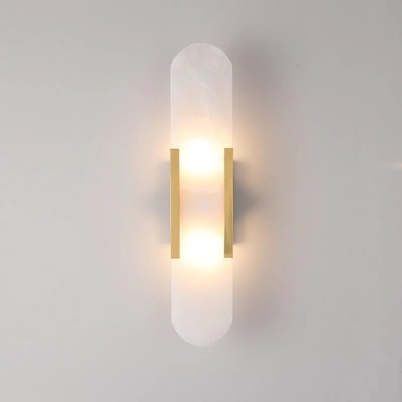Aplique de pared LED negra y dorada – Elegancia moderna y diseño chic 