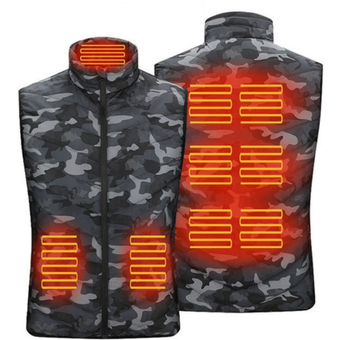 Gilet riscaldante unisex - Temperatura regolabile e stile moderno